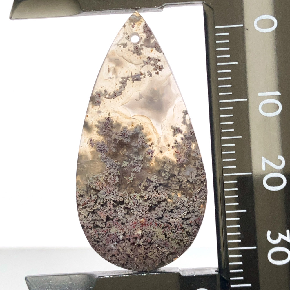 穴あきガーデンモスアゲート[317] 36x18mm 21Cts